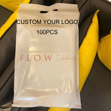 Load image into Gallery viewer, white handle poly mailer eye lash swim packing courier bag envelope
